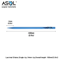 Dilatateur lacrymal conique ophtalmique de haute qualité, pointe de 14 mm, micro-instrument