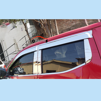 Visière de fenêtre chromée pour Nissan Navara NP300 Frontier 2015-2019 pare-soleil de voiture pare-pluie gouttière garde déflecteur de vent Kit extérieur