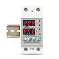 Protector de Sobretensión/Subtensión Ajustable para Riel DIN TOVPD1-63-EC, 230V, con Certificación CE, Personalizable C379