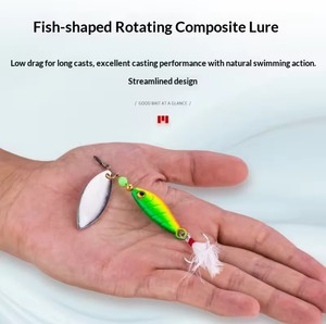 Aotuo Hot Selling 11g 18g Esche Artificiali Composite Spinner Jig con Amo Blood Groove per la <span class=keywords><strong>Pesca</strong></span> al Bass - Product Image 4