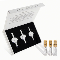 Coffret d'échantillons personnalisé 2ml 3ml 5ml pour 3-4 parfums – Kit de découverte testeur de parfum 3 ou 4 flacons avec petite boîte en papier et insert