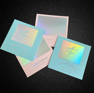 Tarjetas de Visita Personalizadas al por Mayor con Lámina Dorada Holográfica UV, Ecológicas, para Pequeñas Empresas, Notas de Agradecimiento, Navidad, Cumpleaños - Product Image 2