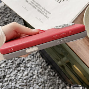 Produits tendance 2025 vente en gros étui en cuir TPU affaires de luxe résistant aux taches plusieurs couleurs pour <span class=keywords><strong>iphone</strong></span> 15 Pro Max - Product Image 4