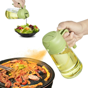ガラスキッチンオリーブオイルスプレーボトル食品グレード噴霧オイルボトルエアフライヤー家庭用調理器具 - Product Image 4