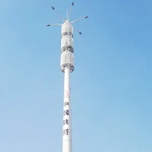Poste de comunicación móvil, antena Gsm, mástil telescópico
