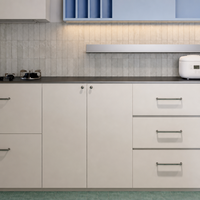 Îlot de cuisine et salle à manger intégrés de luxe moderne, mobilier sur mesure pour toute la maison, idéal pour la rénovation résidentielle et les projets immobiliers