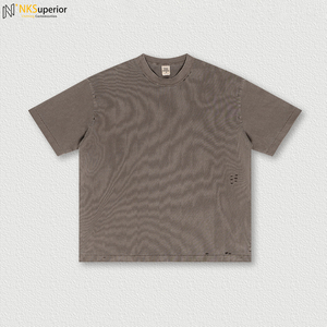 Style rétro hommes 2025 été lourd lavé et usé coupe col à manches courtes t-shirt avec marche arrière voiture <span class=keywords><strong>Pri</strong></span> - Product Image 3