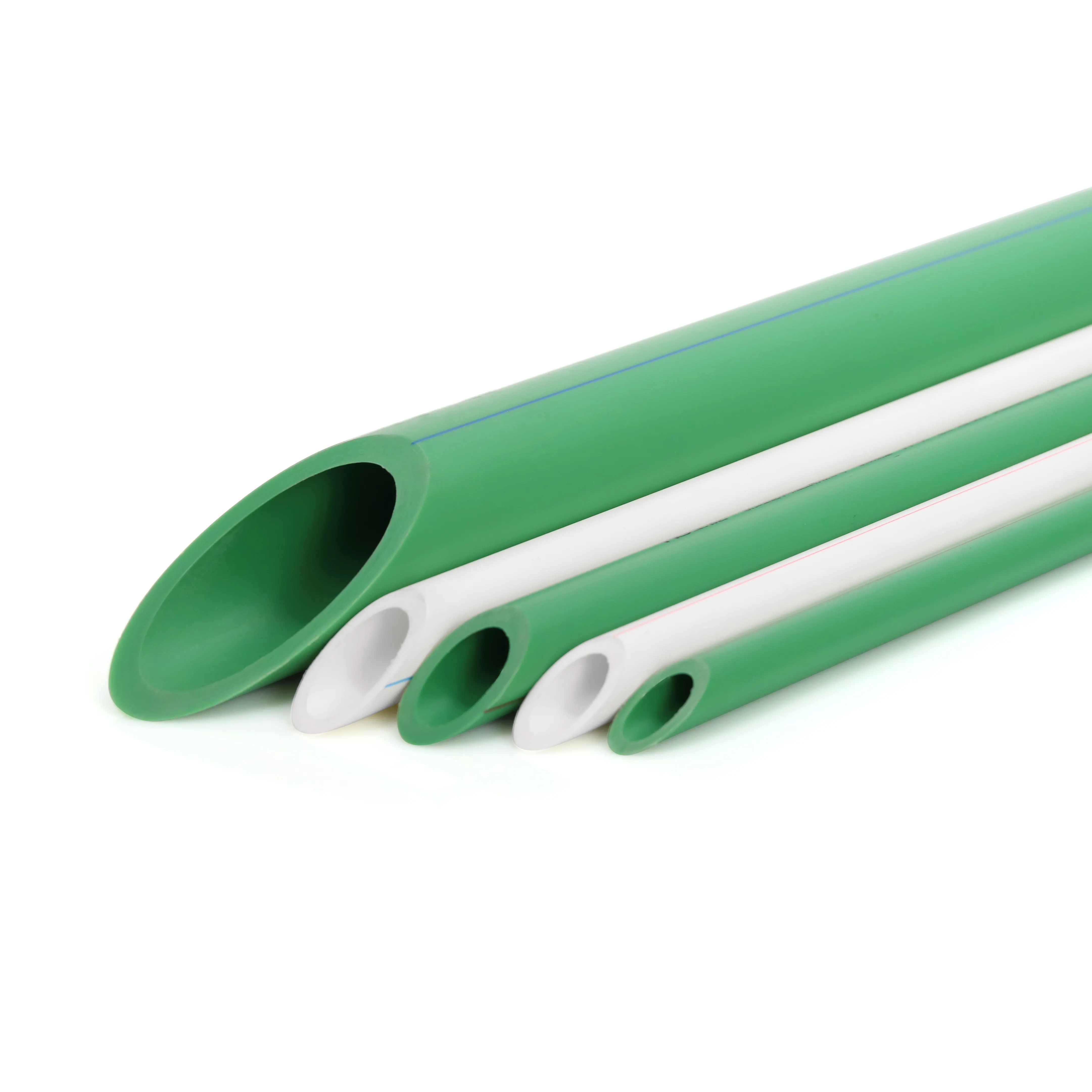 Raccords de tuyauterie de conception personnalisée PN12.5/16/20/25 tubes en plastique ppr de taille réelle tuyau de plomberie