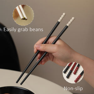 <span class=keywords><strong>Palillos</strong></span> de primera calidad antibacterianos resistentes al moho antideslizante Apto para lavavajillas juego de <span class=keywords><strong>palillos</strong></span> de aleación para el hogar - Product Image 3