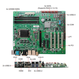 เมนบอร์ดออลอินวัน Maxtang ATX รองรับโปรเซสเซอร์ UDIMM DDR4 DDR5 กราฟิกในตัว เมนบอร์ดอุตสาหกรรม พร้อม CPU และ RAM - Product Image 6