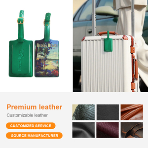 לוגו מותאם אישית דפוס סובלימציה דרכון כיסוי ותג מטען סט דרכון עור pu - Product Image 4