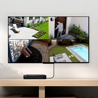 Système DVR ANNKE NightChroma 8CH 5MP H.265+ avec 4 caméras CCTV extérieures étanches 1080P HD 2MP pour la sécurité domestique