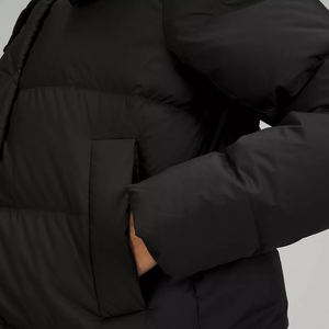 Vente en gros Hiver Dames Vestes <span class=keywords><strong>Femme</strong></span> Doudounes Full Zip up Cinchable Hem Cropped Puffer Jacket - Product Image 3