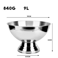 Seau à Glace Direct Usine pour Champagne et Bouteilles de Bière/Vin, Grand Bol à Glace en Acier Inoxydable de Luxe, Personnalisable