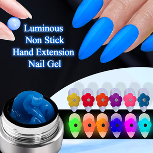HONEY GIRL Nouvelle Arrivée Gel de Nail Art Lumineux 12 Couleurs Anti-adhésif pour Sculpture et Modelage des Ongles, Extension Rapide Sans Papier, <span class=keywords><strong>Vernis</strong></span> pour Ongles - Product Image 1