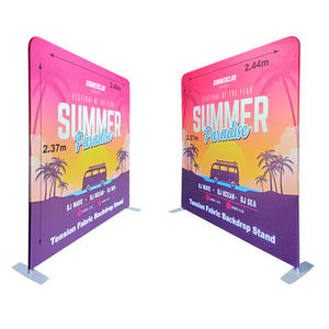 Thẳng Photo Booth tường Banner khung nhôm gối trường hợp Backdrop hai mặt căng thẳng vải Bìa nền hiển thị - Product Image 5