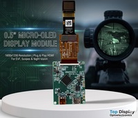 Módulo de Pantalla Micro OLED de 0.5 Pulgadas, Resolución XGA de 1600x1200, Interfaz MIPI I2C, Visor de Visión Nocturna EVF