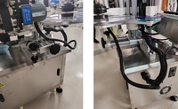Étiqueteuse automatique de bouteilles de haute qualité Machine d'impression d'étiquettes en plastique Machine d'étiquetage de pots Verre rond