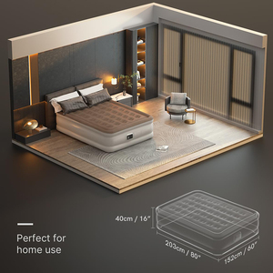 <span class=keywords><strong>Matelas</strong></span> gonflable automatique Queen Size avec pompe intégrée <span class=keywords><strong>Matelas</strong></span> de lit Queen Air amélioré pour la maison, les invités, les voyages et le camping - Product Image 3