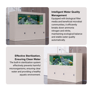Réservoir de koi d'aquarium de bureau intégré avec système d'oxygénation et de stérilisation de filtration pour un environnement aquatique écologique - Product Image 3