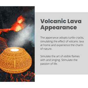 Humidifiers Volcanic Lava Texture Natural Appearance Home Office Use 5V Quiet Operation Auto Shut-Off - Product Image 5