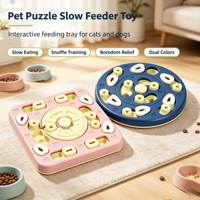 Jouet de puzzle interactif pour animaux de compagnie : distributeur de friandises à alimentation lente pour chiens et chats, stimulant l'enrichissement mental et favorisant une alimentation saine.