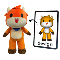Costume de mascotte licorne de dessin animé personnalisé, combinaison intégrale en peluche douce, design personnalisé, tenue de créature fantastique, événement de parc à thème, adultes