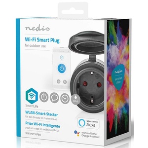 Prise intelligente Wi-Fi SmartLife Schuko 10A 2500W Max IP44 noire - Product Image 2