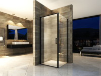Charnière pivotante en Aluminium pour salle de douche