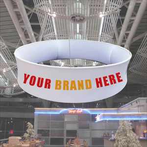 Banners Colgantes Personalizados para Techo - Tela de Poliéster/Acrílico, Marco de Aluminio, Impresión Tipográfica a Doble Cara, Publicidad Duradera - Product Image 1