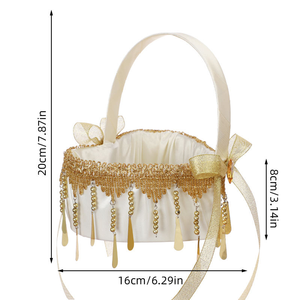 Cesta <span class=keywords><strong>de</strong></span> almacenamiento <span class=keywords><strong>Aniversario</strong></span> Día <span class=keywords><strong>de</strong></span> San Valentín <span class=keywords><strong>Matrimonio</strong></span> Boda Decoración Cinta Arco Perla Borla Corazón Cesta <span class=keywords><strong>de</strong></span> boda para regalo - Product Image 4