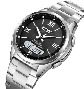 นาฬิกาดิจิตอล Skmei 2459 สำหรับผู้ชาย สายสแตนเลสยอดนิยม กันน้ำ จอแสดงผลคู่ พร้อมนาฬิกาปลุก รุ่น Five Point Series แสดงวัน - Product Image 3