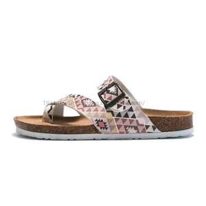 Wholesale Fashion Flip Flop Ladies Luxury Flat Beach Outdoor Ladies Slippers Cork Skid Designer Slipper <b>Slide</b> for Women - Product Image 5