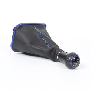 Pomo de palanca de cambios de cuero Fcgsk para coche, 5 y 6 velocidades, 12 mm y 23 mm, para Golf 4 Bora, transmisión manual - Product Image 3