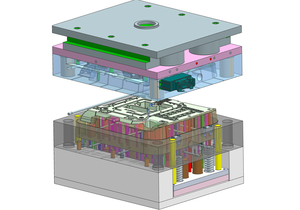 Пресс-форма для литья пластмасс под давлением для корпусов чемоданов и других деталей багажной конструкции, многопозиционная, для производства 500 000 единиц продукции, заводская. - Product Image 2