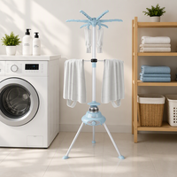 Sèche-linge électrique pliable de 15 kg, grande capacité, machine de séchage portable pour la maison