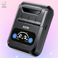 AIXW Mini imprimante de reçus thermique portable Android & IOS 58mm à piles pour facture de taxi en stock