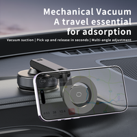 Support magnétique de téléphone pour bureau et voiture en ABS de qualité supérieure K600, rotation à 360 degrés, fixation par ventouse pour smartphones et tablettes