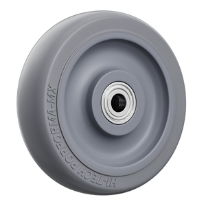 Silent 110kg Swivel Caster <strong>3</strong> 4 5 Inch TPR <strong>Rubber</strong> <strong>Wheel</strong> With Brake Top Plate Threaded Stem for Industrial Hand Trolley Warehouse - Product Image 3
