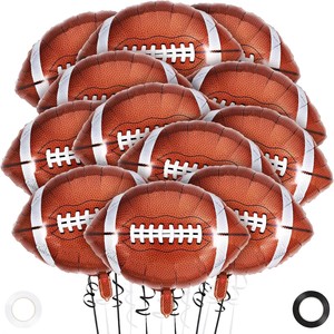 Palloncini in Foil a Forma di Palla da Rugby Ecologici da 26 Pollici, Decorazioni per Feste a Tema Sportivo e <span class=keywords><strong>Laurea</strong></span> - Product Image 1