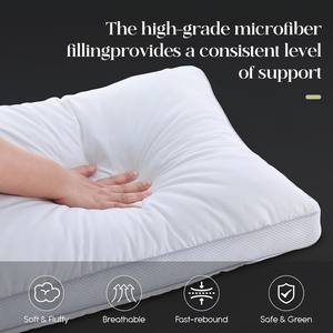 Oreillers en <span class=keywords><strong>duvet</strong></span> d'<span class=keywords><strong>oie</strong></span> taille King, collection hôtelière, pour dormir sur le côté, le dos <span class=keywords><strong>ou</strong></span> le ventre, <span class=keywords><strong>oreiller</strong></span> à soufflets pour dormeurs sur le côté, le dos <span class=keywords><strong>ou</strong></span> le ventre - Product Image 3