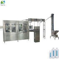Machine de scellage automatique pour boissons et eau pure, 3-en-1 : laveuse, remplisseuse, capsuleuse, haute productivité, ligne de production complète 200ml