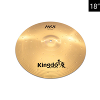 2026 Kingdo H68 Heavy Series 5-Piece Chinese Brass Cymbal Set Professional Sound High Grade Quality Percussion Drum Accessories