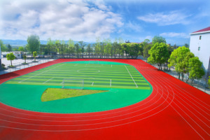 Revêtement de sol sportif de qualité supérieure INOLP pour terrain de jeu d'entraînement athlétique Piste de course à pied Prix compétitif Piste de course semi-préfabriquée - Product Image 4