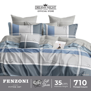 Fenzoni King ผ้าไมโครไฟเบอร์พิมพ์ลายนุ่ม, 710TC 35ซม. กระเป๋าลึกพร้อมปลอกหมอนปลอกหมอนปลอกหมอนปลอกหมอนปลอกหมอนสำหรับใช้ในโรงพยาบาลและโรงแรม - Product Image 3