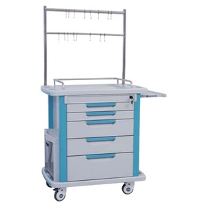 Tùy Chỉnh Xe Y Tế Truyền Xe Đẩy Khu Vực Tách Lưu Trữ Ngăn Kéo IV Truyền Giỏ Hàng Cho Bệnh Viện - Product Image 2