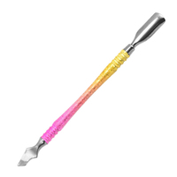 Nouvel Arrivage Outils de Manucure et Pédicure Double Tête : Repousse-cuticules et Cuillère à Cuticules Dégradé pour Nail Art