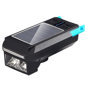 Solar <b>Bicycle</b> Front <b>Light</b> Led Rechargeable Ip4 Waterproof Cycling Outdoor Riding Lamp - Product Image 1
