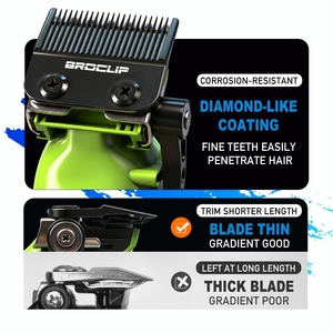 Kit de Cortadora de Pelo BRD, Cortadora de Pelo Profesional, Recortadora de 7700 RPM, Afeitadora de Lámina, Cuchilla Afilada, Cortadora de Pelo para Uso en Salón de Belleza Masculino - Product Image 3