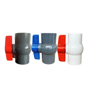 수출 아프리카 공장 저렴한 가격 화이트 그레이 블루 바디 컬러 일반 슬립 나사 <span class=keywords><strong>PVC</strong></span> 컴팩트 팔각형 볼 밸브 1/2 "~ 4" - Product Image 6